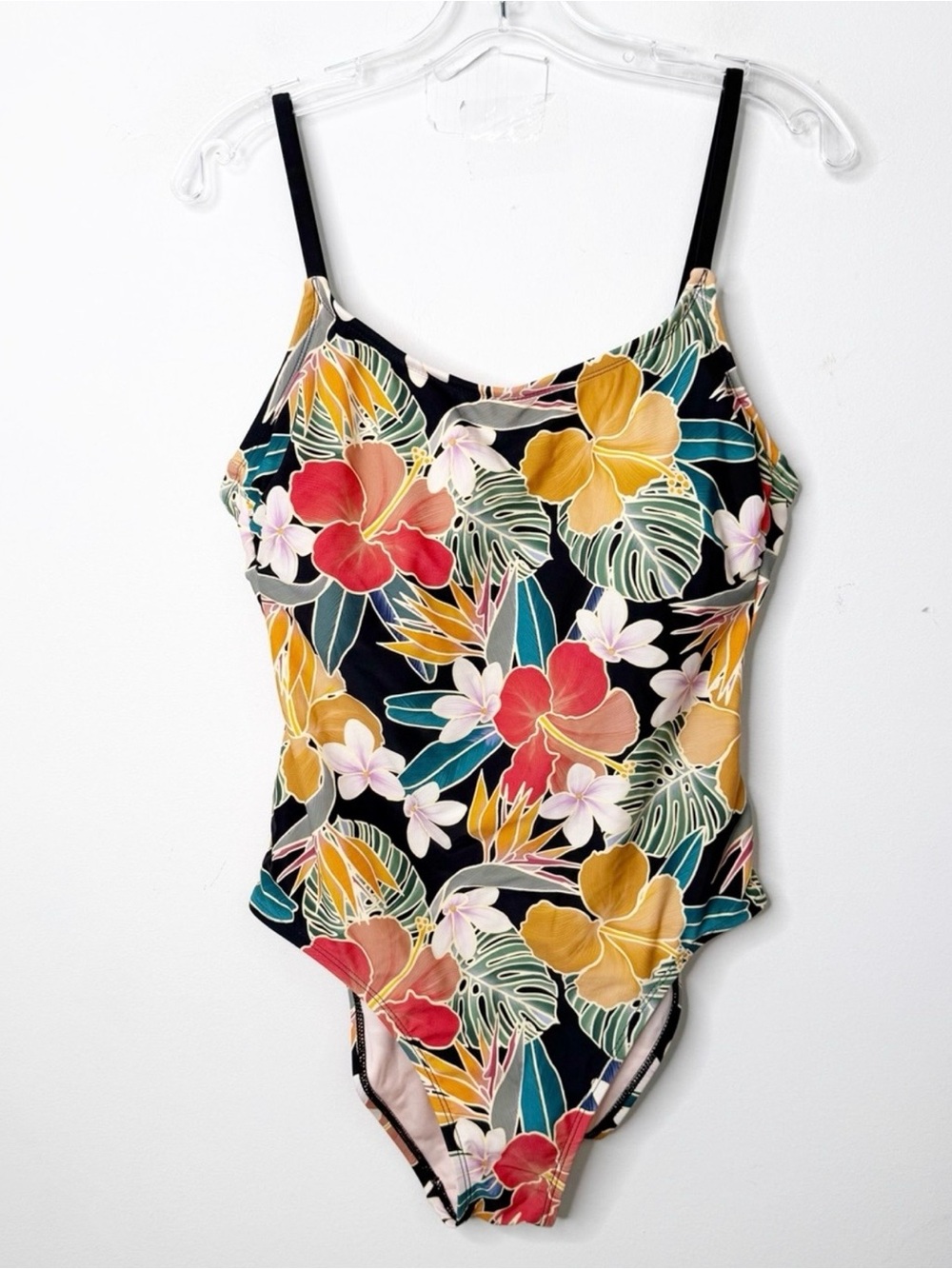 HURLEY | Floral Hibiscus Tropical Caribbean Dreamin' One Piece Swimsuit Large - Picture 2 of 6